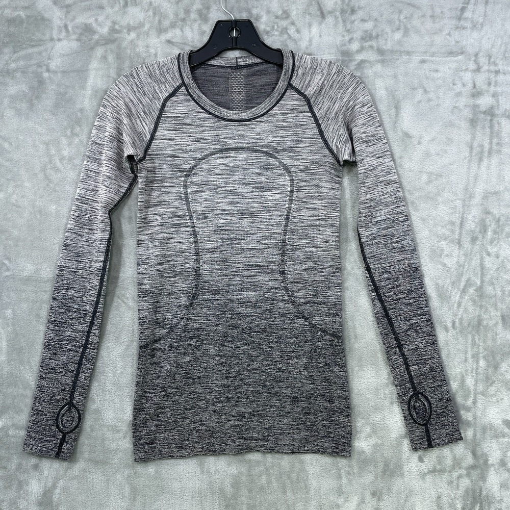 Lululemon Swiftly Tech Long Sleeve 2.0 Size M? Grey Heathered Crew Neck
